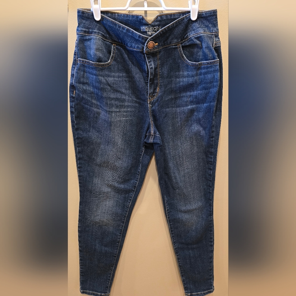 Maurices, high waist, skinny jean, Large
